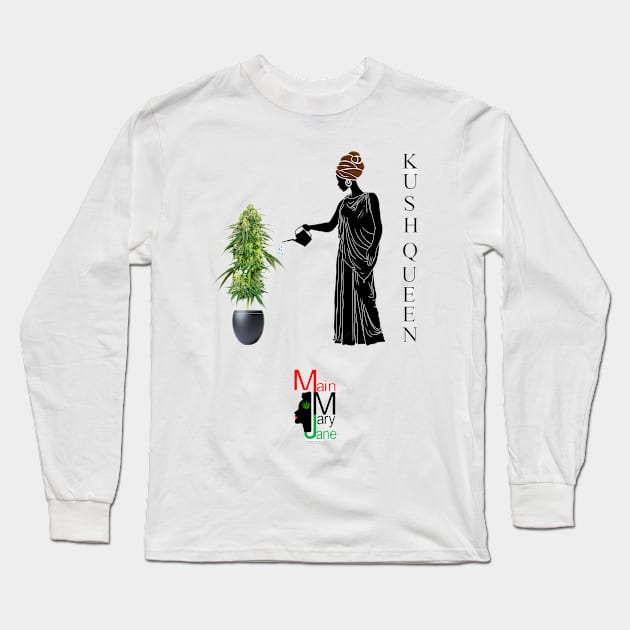 Kush Queen Long Sleeve T-Shirt by Main Mary Jane Cannabis Collectibles